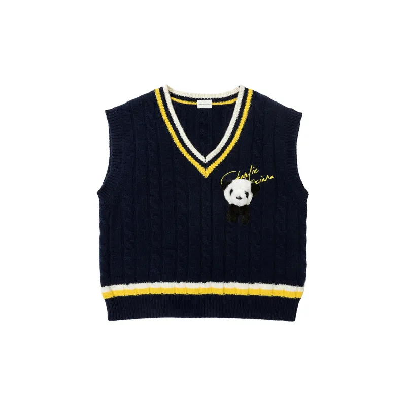 Charlie Luciano Vest Unisex Navy Blue-1