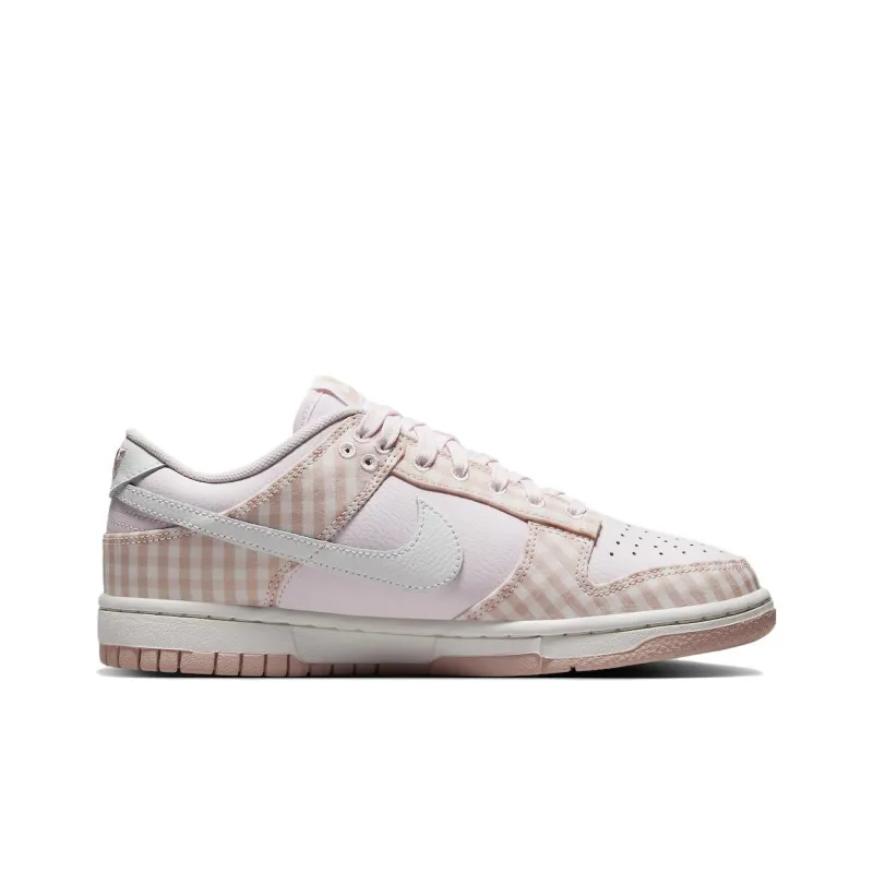 Nike Dunk Low Pearl Pink Gingham Women's-1