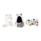 2 Pack (White+Gray)+Polka Dot Box