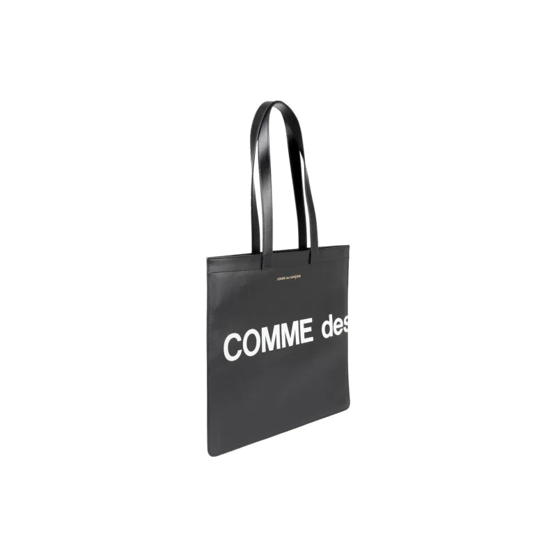 Comme Des Garçons Wallet Logo print Leather Tote Bag-2