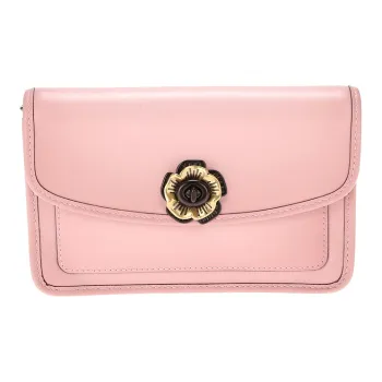 COACH Parker Shiny Leather Crossbody Bag, Shoulder Bag Women's Pink