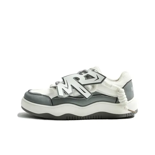 Meiretu Low Top Skateboard Shoes Men's Light Gray