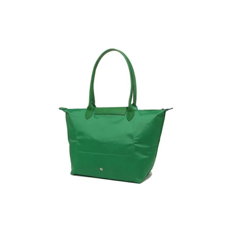 LONGCHAMP Fabric Shopping Bag, Dumpling Bag, Shoulder Bag Women's Cactus Green-1