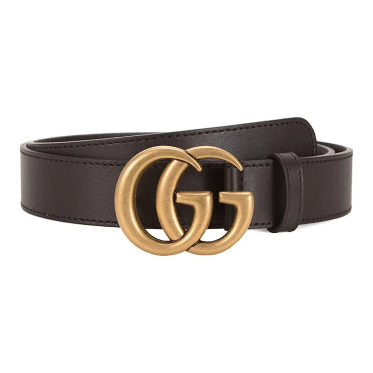 GUCCI Leather Belts Women's Dark Brown Box-3