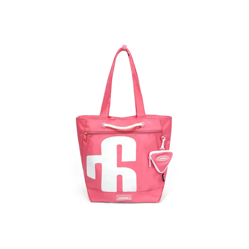 VAOPER Polyester Tote Bag Laptop Bag Shoulder Bag Unisex Black Khaki Pink Blue Green-0