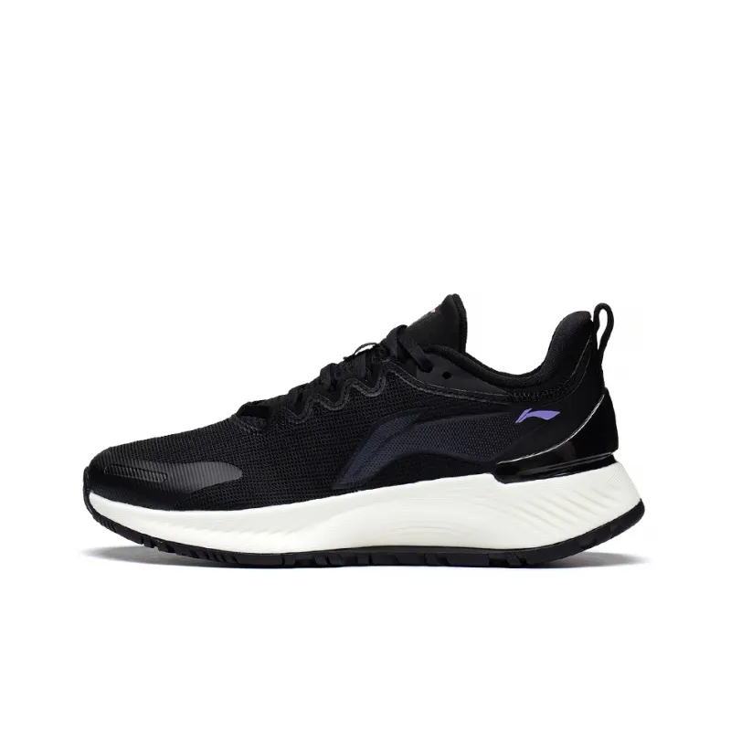 LiNing YueYing Element Cushioning, Slip Resistant, Abrasion Resistant, Rebound Low Top Running Shoes Women's Black-0