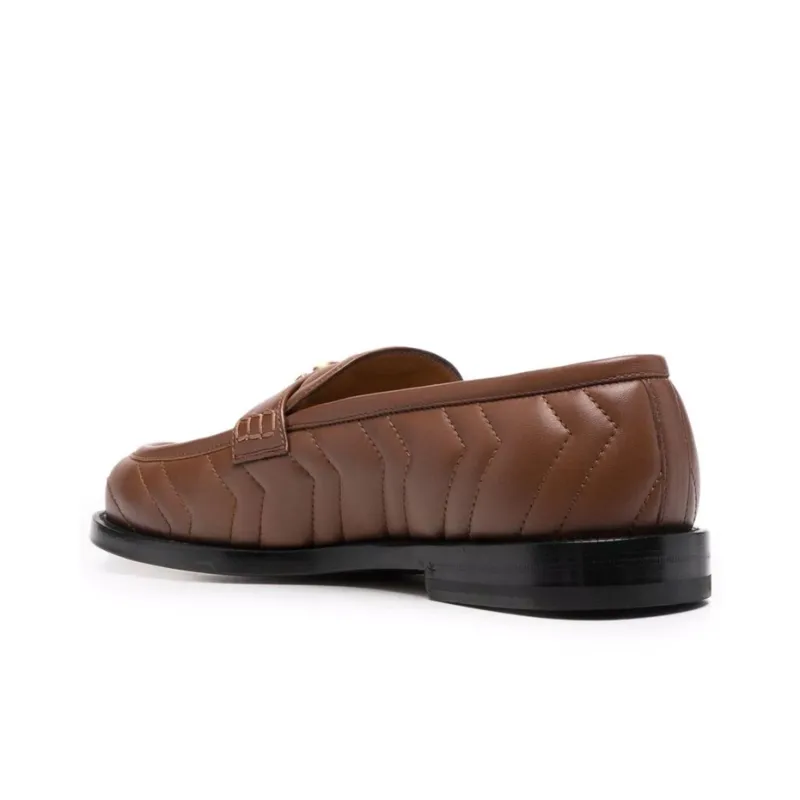 GUCCI GG Marmont Loafers Men's Umber-2