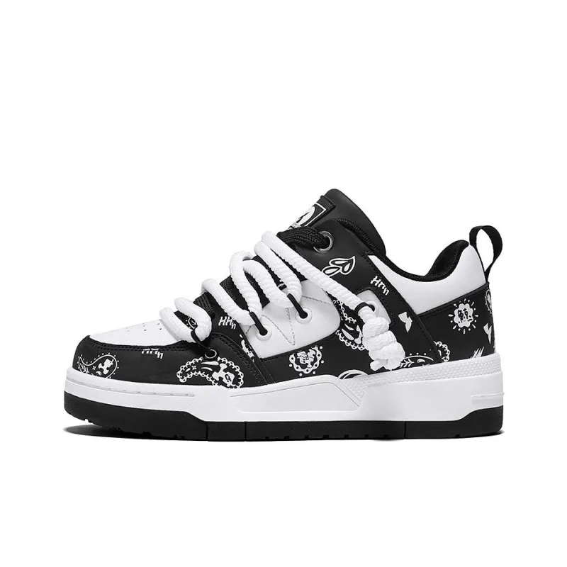 HLA JEANS Slip Resistant Cushioning, Abrasion Resistant, Breathable, Height Increasing Low Top Skateboard Shoes Unisex-7