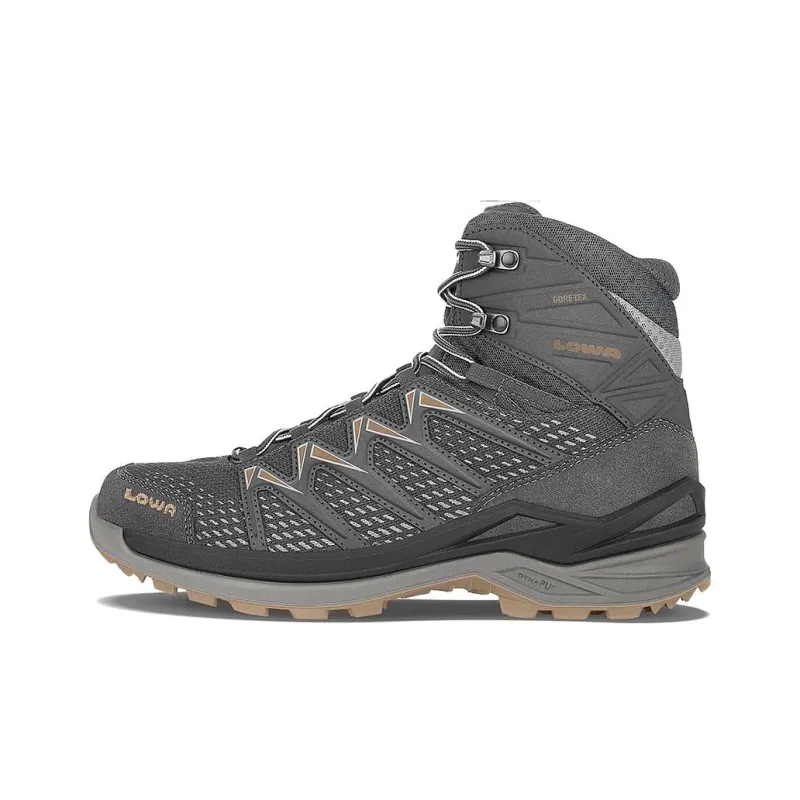 Lowa INNOX PRO Gt Abrasion Resistant High Top Outdoor Shoes Men's Yellow Gray-0