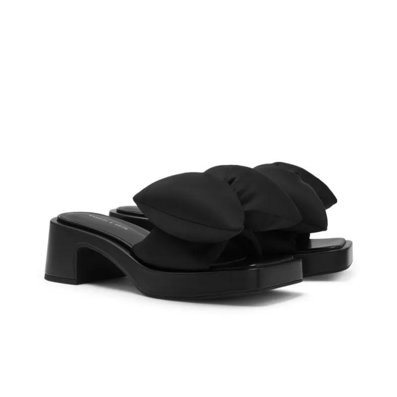 CHARLES&KEITH Composite Sole Slide Slippers Women's-9