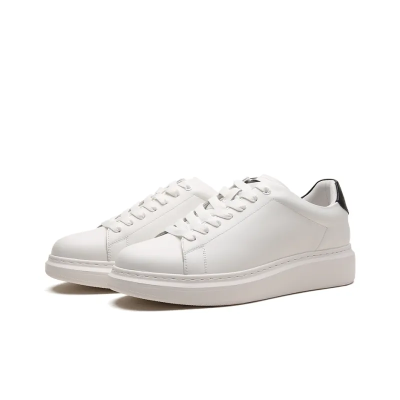 S. T.DUPONT Low Top Skateboard Shoes Men's White Black-1