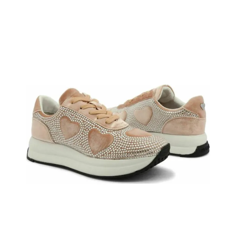LOVE MOSCHINO Low Top Casual Shoes Women's Beige-2