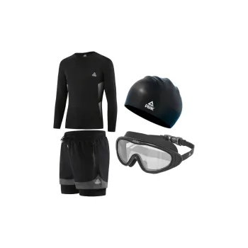 PEAK Swimming Sets Polyester Poolside Men's Black/Gray