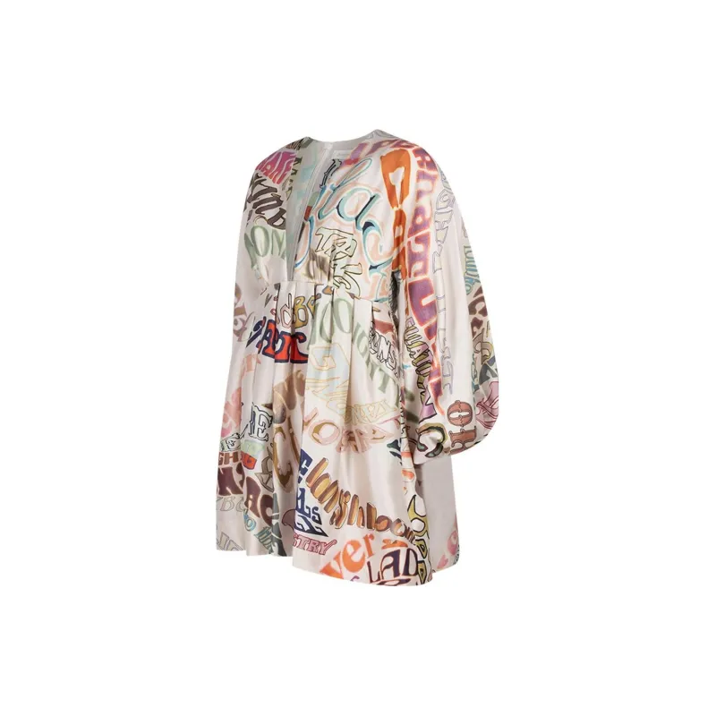 Zimmermann Long-Sleeved Dresses Women's White-2