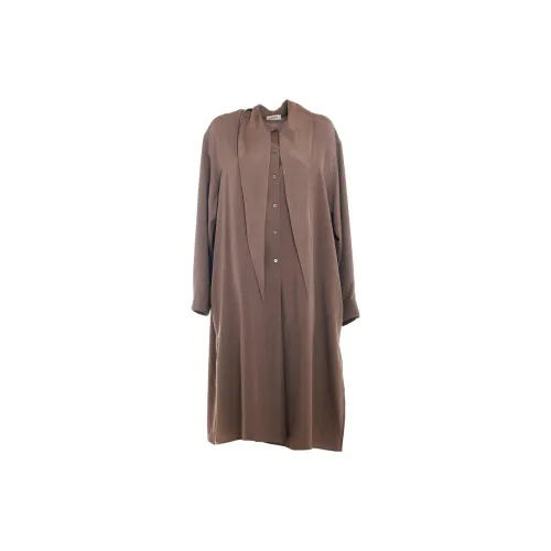 Lemaire Long-Sleeved Dresses Women's Brown