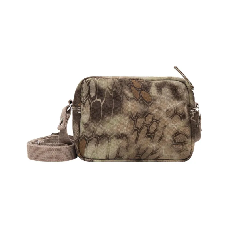 Stussy Cotton Shoulder Bag Crossbody Bag Regular Unisex Brown/Multicolor-1