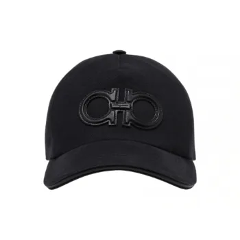 Ferragamo Leather patch Logo Cap