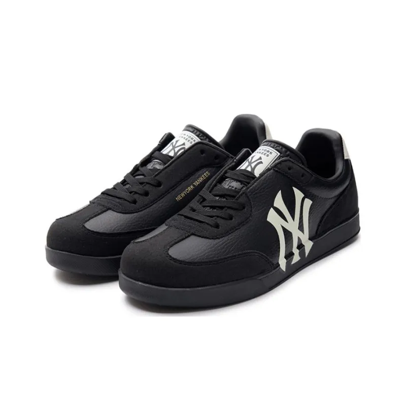 MLB Squeeze German Army Trainers Cushioning, Wear Resistant Low Top Skateboard Shoes Unisex Black-2