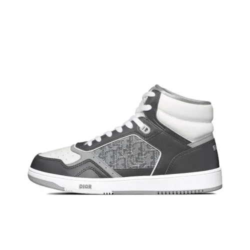 DIOR B27 High Anthracite White DIOR Oblique Jacquard Ruthenium Metallic Threads