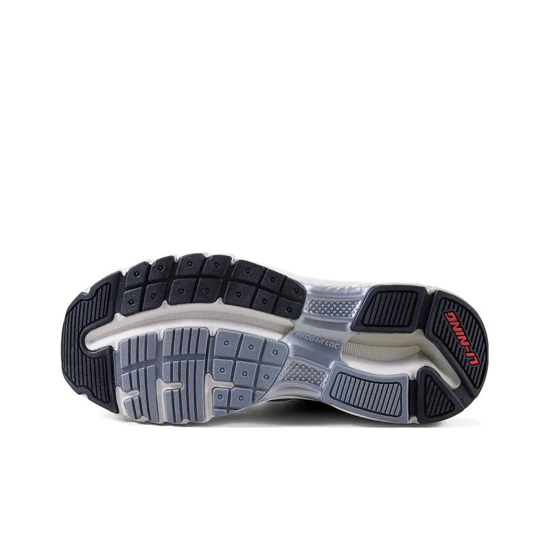 LiNing Furious Rider Runner Wear Resistant Low Top Casual Shoes Men's Gray White-4
