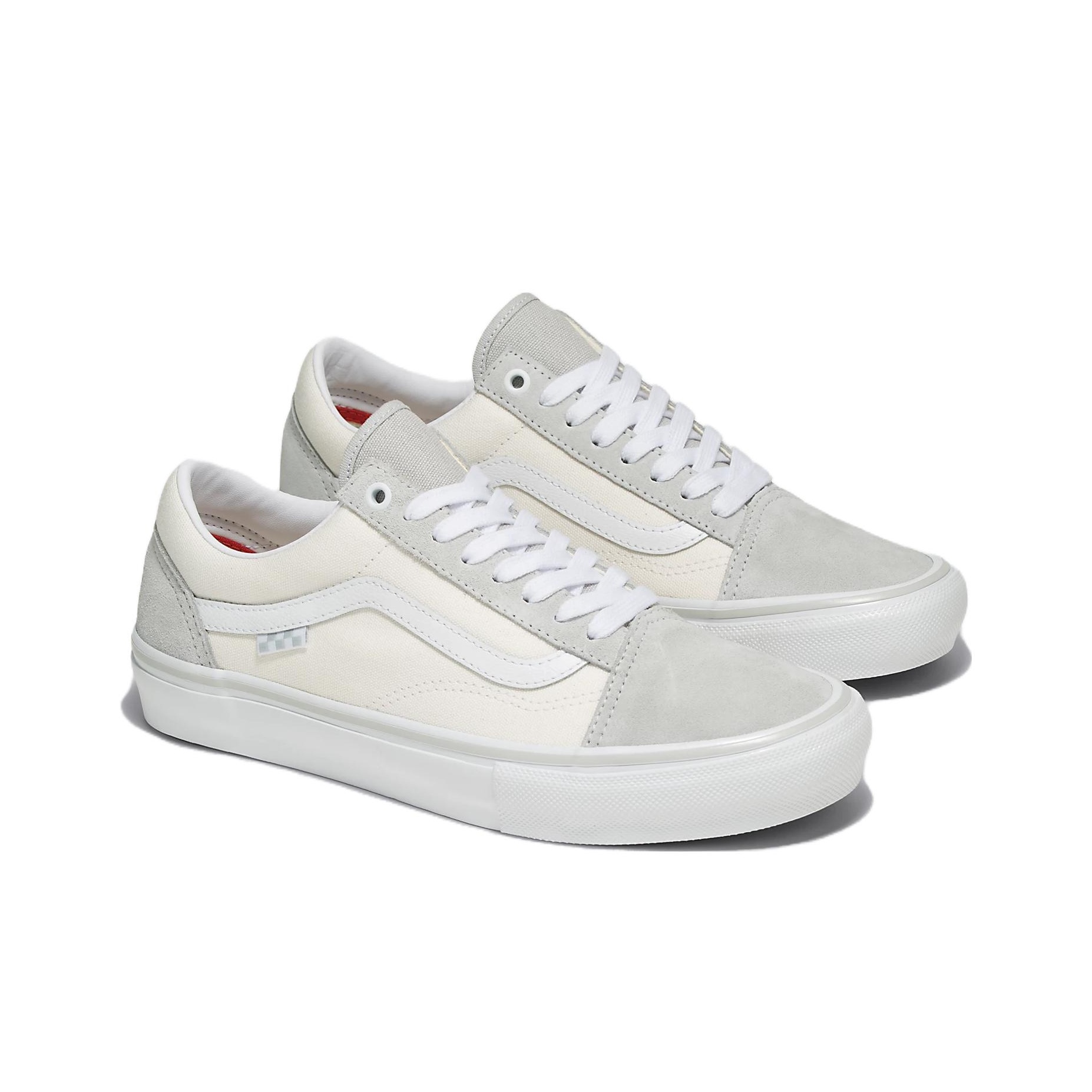 Old skool vans light grey best sale