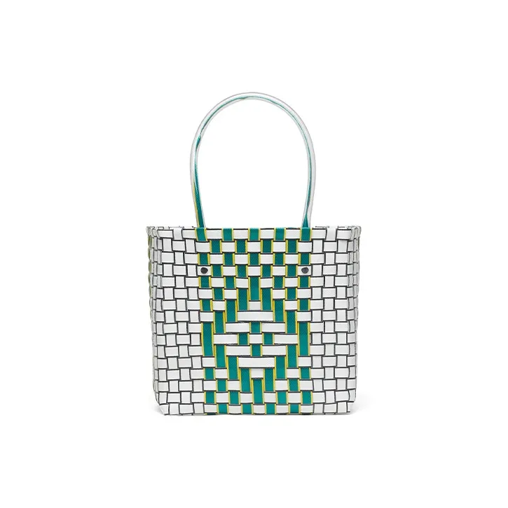 MARNI Basket Series Polypropylene Tote Bag Shopping Bag Handbag Women's Forest Night-2