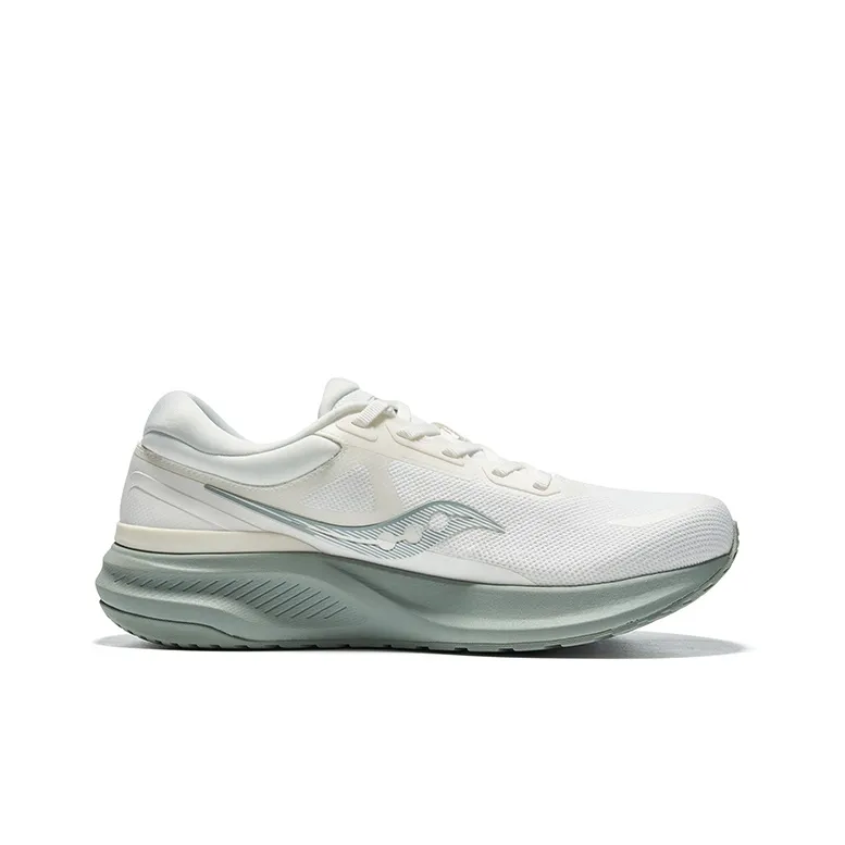 PUFF x Saucony Durable Lightweight And Breathable Low Top Sprint Running Shoes Unisex Greige-1