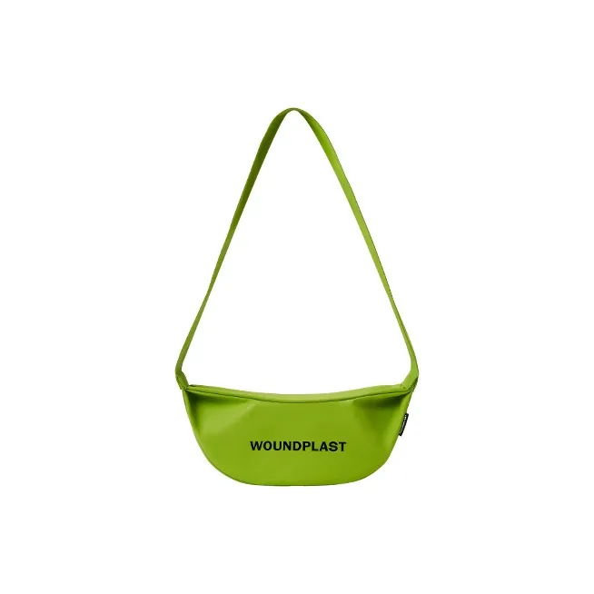 WPT PU Nylon Fabric Dumpling Bag One Shoulder Crossbody Fanny Pack Medium Size Unisex Black/White/Khaki/Green/Blue-18