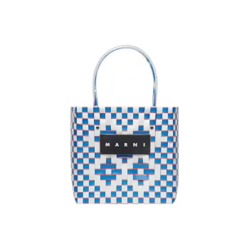 MARNI Basket Series Polypropylene Tote Bag Shopping Bag Handbag Women's White/Light Blue