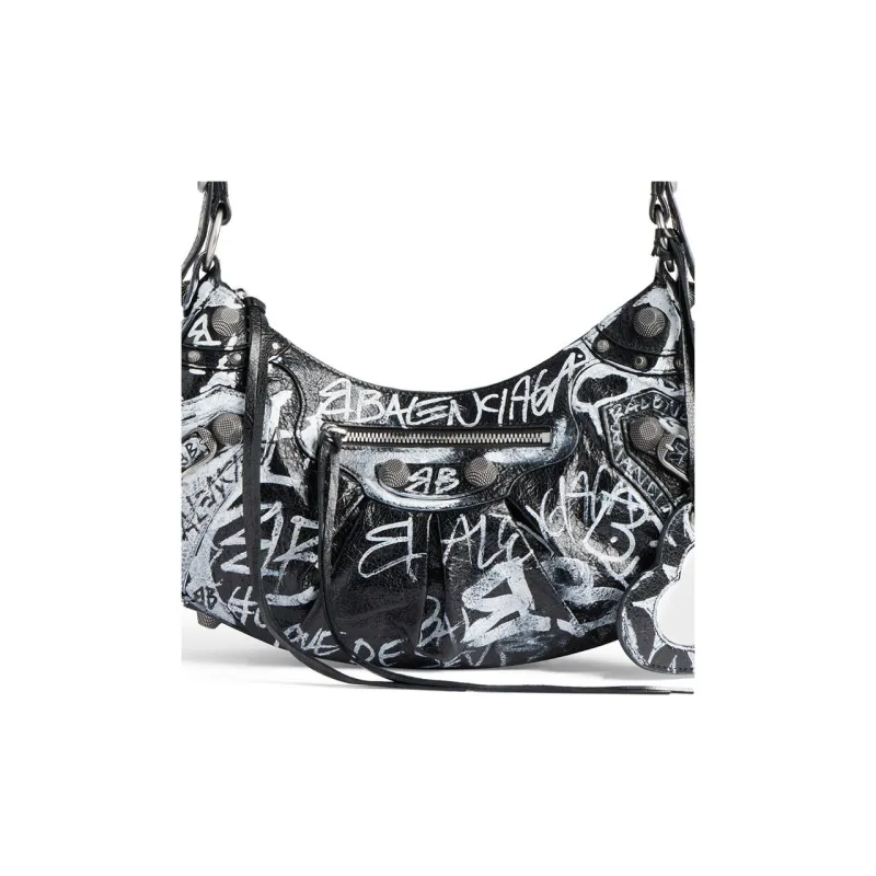 Balenciaga Le Cagole Fine Grained Sheepskin Portable Crossbody Bag, Shoulder Bag Small Size Women's-4