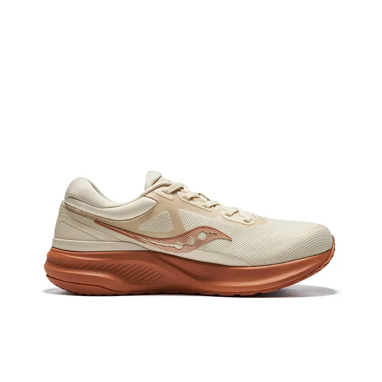 Saucony Anti Slip Wear Resistant Low Top Casual Running Shoes Unisex Khaki Umber-1