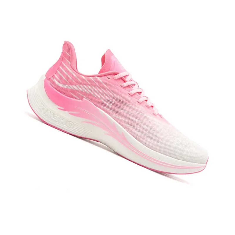 ONEMIX Low Top Running Shoes Unisex Pink White-4
