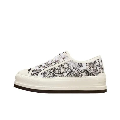 DIOR Women's Walk'N'DIOR Platform Sneaker 'Embroidered Cotton - Toile De Jouy Voyage'