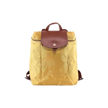 LONGCHAMP Le Pliage Recycled Polyamide Canvas Backpack Women's Yellow