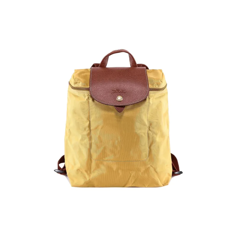 LONGCHAMP Le Pliage Recycled Polyamide Canvas Backpack Women's Yellow-0