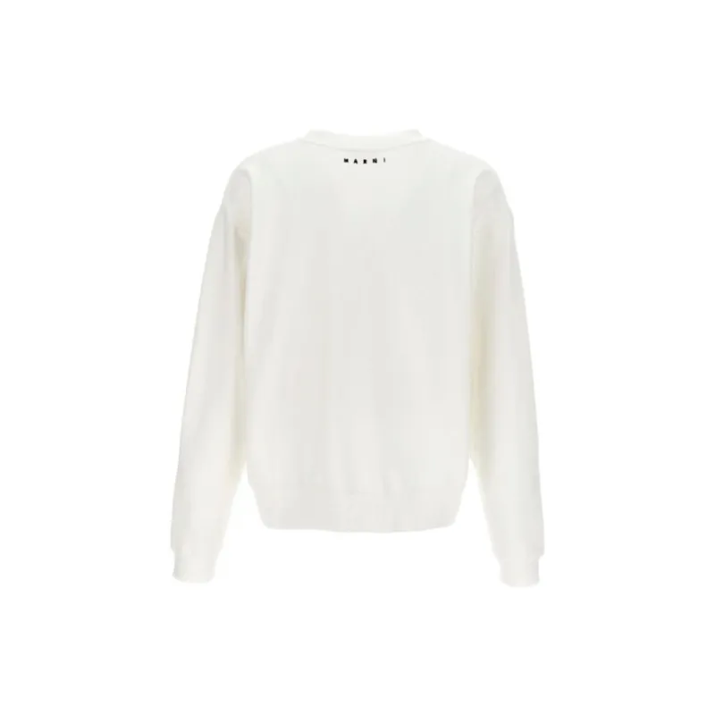MARNI Slogan Printed Crewneck T Shirt-1