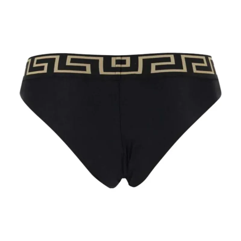 VERSACE Greca Printed Waistband Bikini Bottoms-1