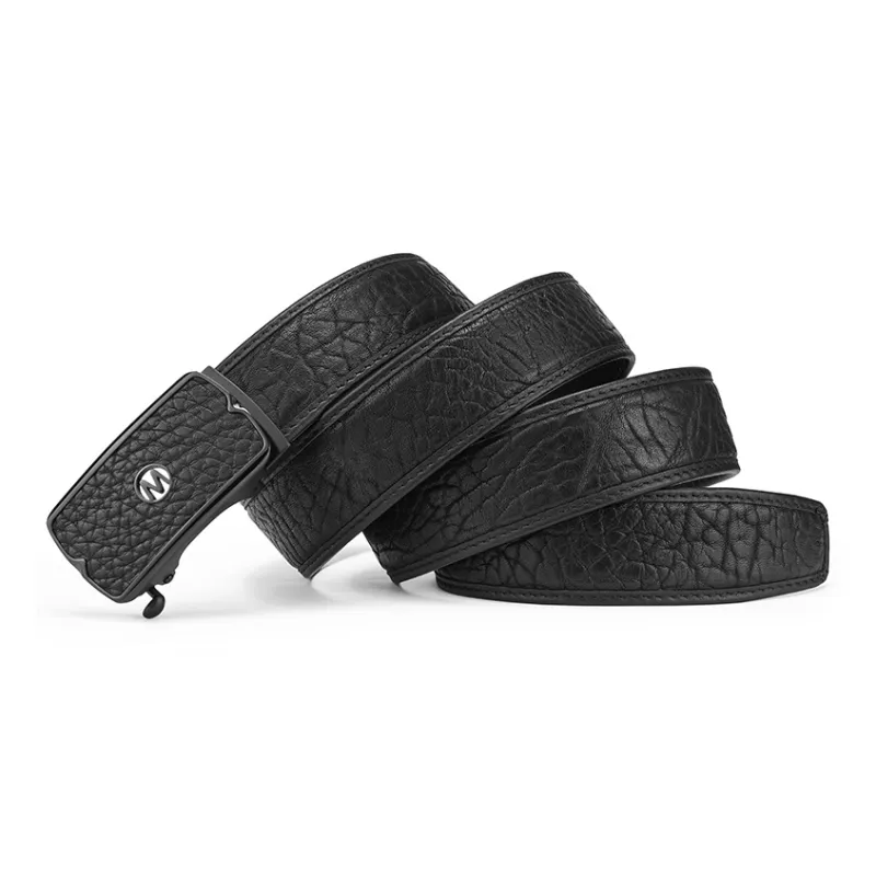 FAIRWHALE Brand High End Stainless Steel Cow Leather Belts Men's Width 3.5CM-2