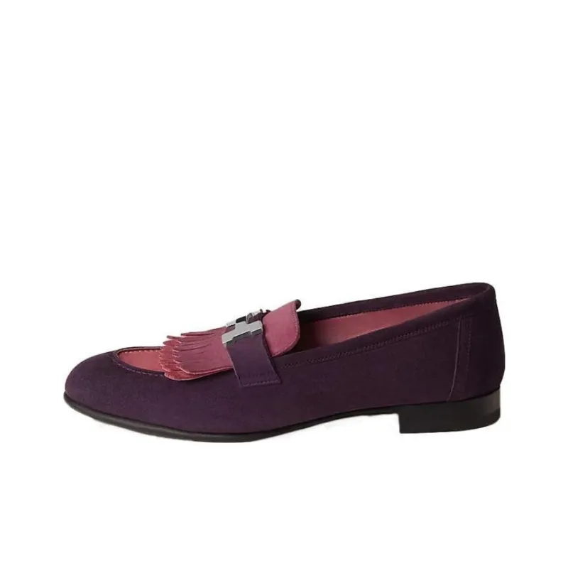 HERMES Loafers Men Purple-0