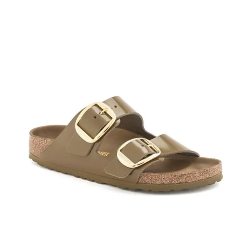 Birkenstock Slide Slippers Women's Green Mud-1