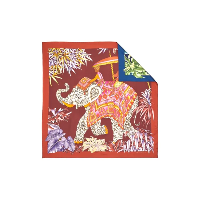Ferragamo Tiger-print Detail Scarf-0