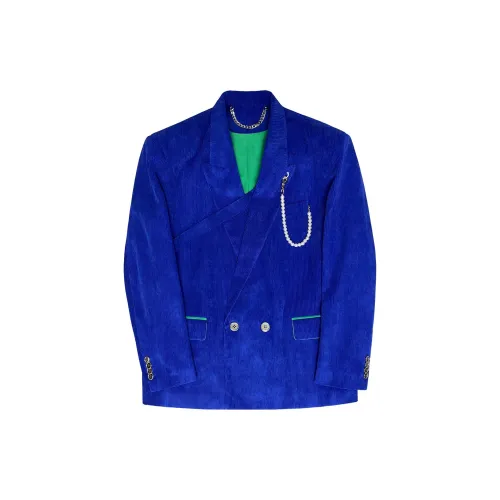 TIWILLTANG Business Suits Men Elegant Cobalt Blue