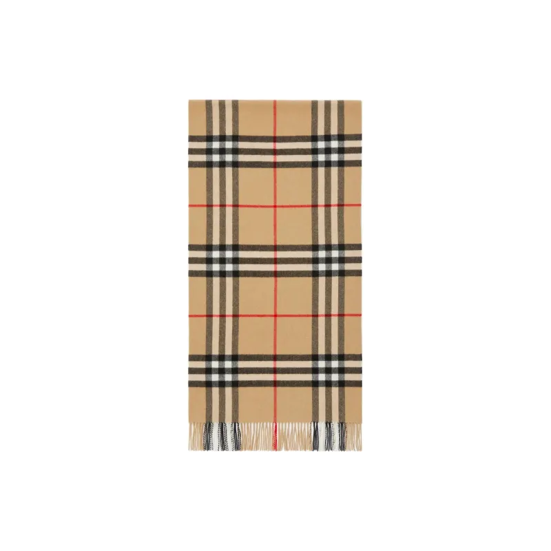 Burberry Check Cashmere Scarf-0