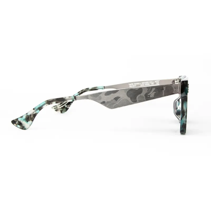 A BATHING APE Stainless Steel Acetate Oval Sunglasses Unisex-2