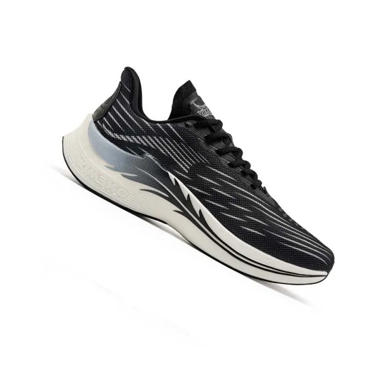 ONEMIX Low Top Running Shoes Unisex Space Black-4