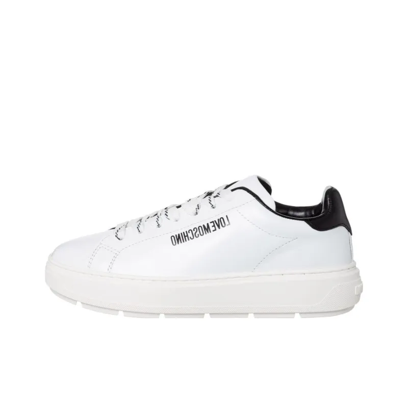 LOVE MOSCHINO Low Top Skateboard Shoes Women's White-0