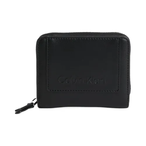 CK/Calvin Klein Recycled Polyester With Hydrophilic Polyurethane Wallet Small Size Women's Black