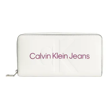 CK/Calvin Klein Polyurethane Wallet Women's White