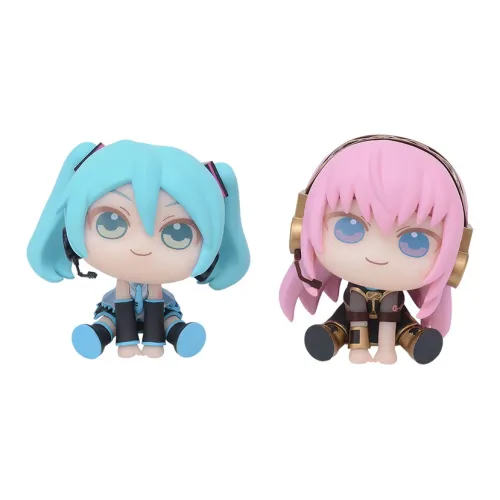 SEGA Hatsune Miku Big Eyed Cute Me VOCALOID Hatsune Miku & Megurine Luka Bonus Gifts 6cm