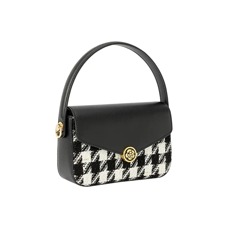 VANESSA HOGAN Monogram Cow Leather Shoulder Bag Crossbody Bag Shoulder Bag Handbag Small Size Women's Green/Black-2